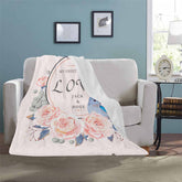 Lofaris Personalized Bird Portrait Throw Blanket For Wedding